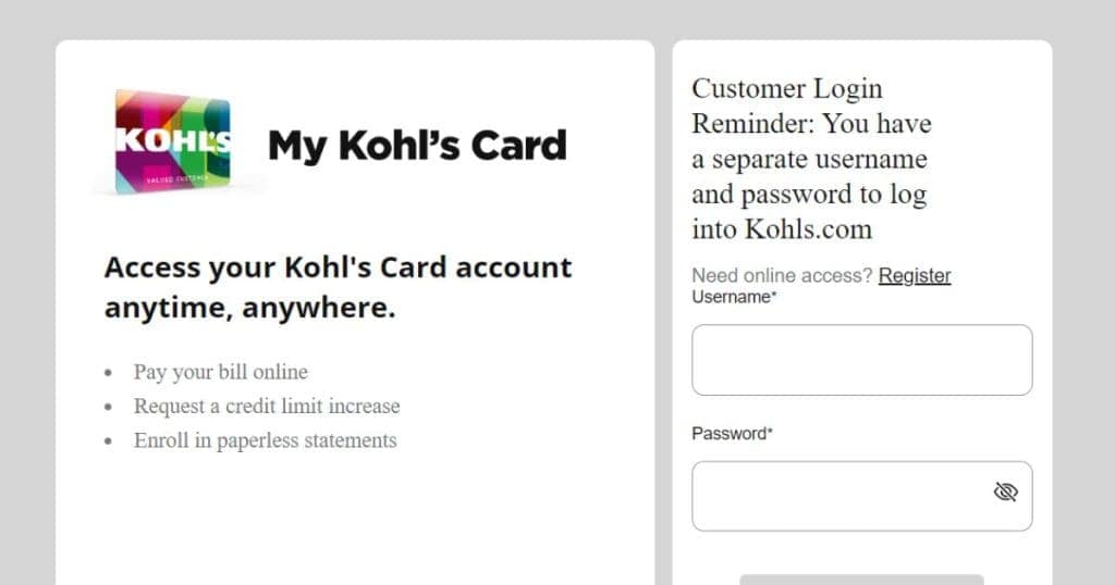 Kohls Credit Card Login: Access Your Account Online Best Guide